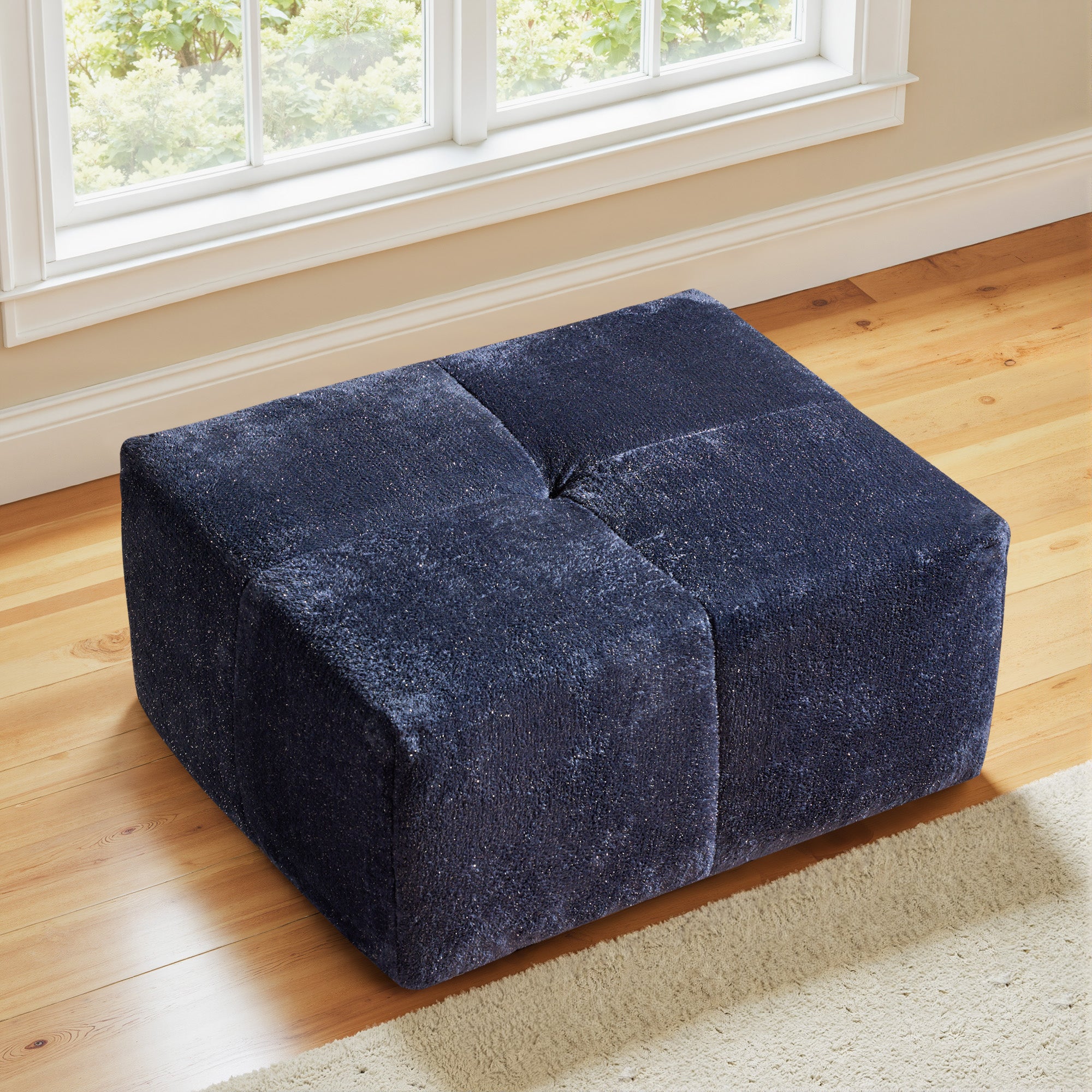 OVIOS 114-inch L-Shaped Sectional Sofa Ottoman, view 4