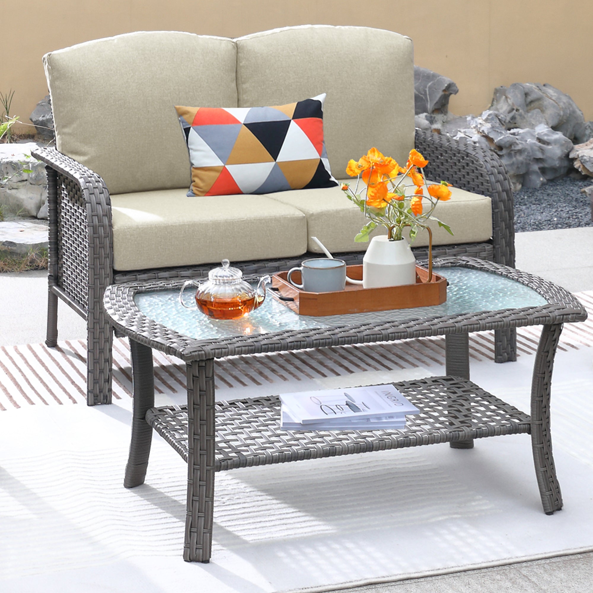 NDS Series - Outdoor Loveseat Set, 2-Piece, view 3
