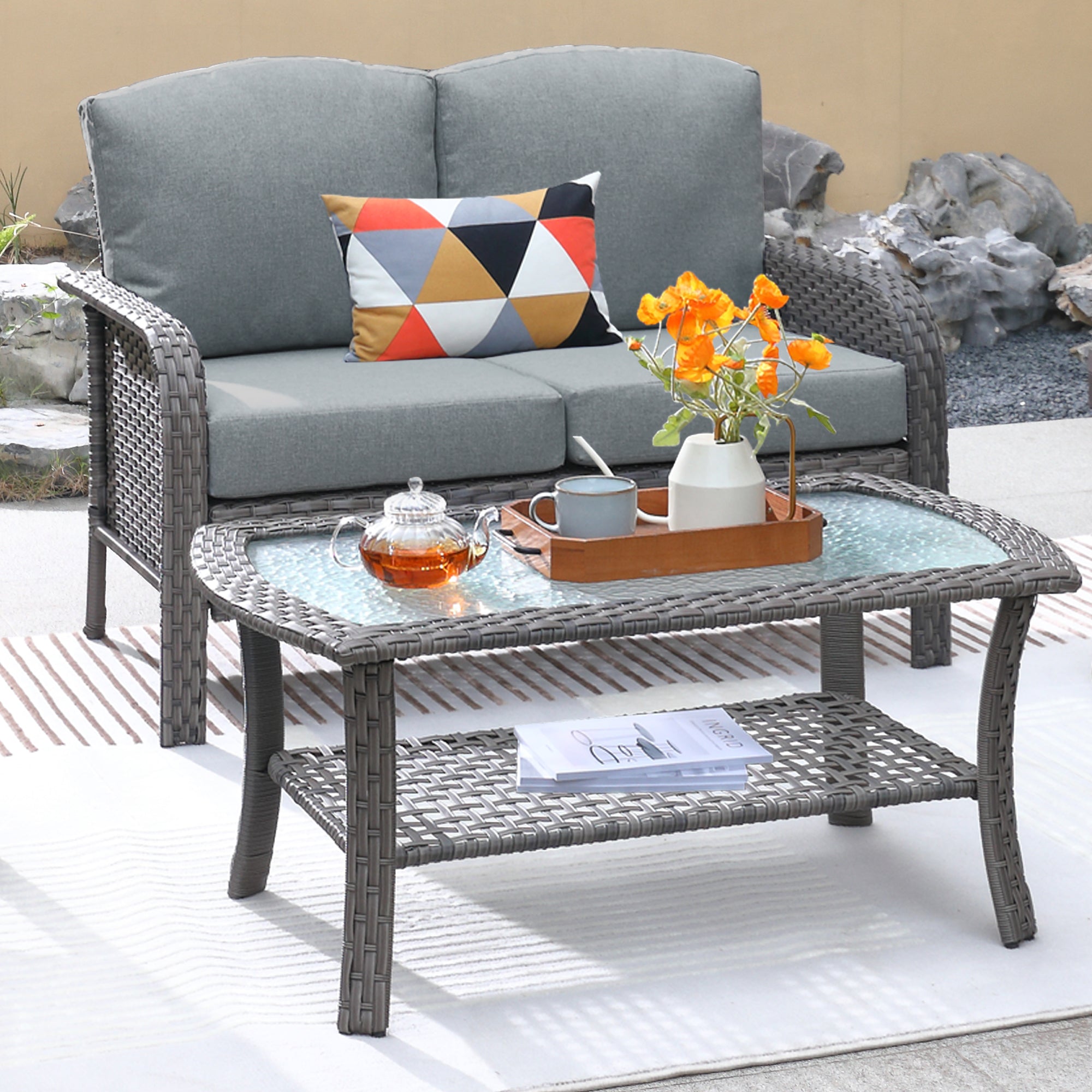 NDS Series - Outdoor Loveseat Set, 2-Piece, view 4