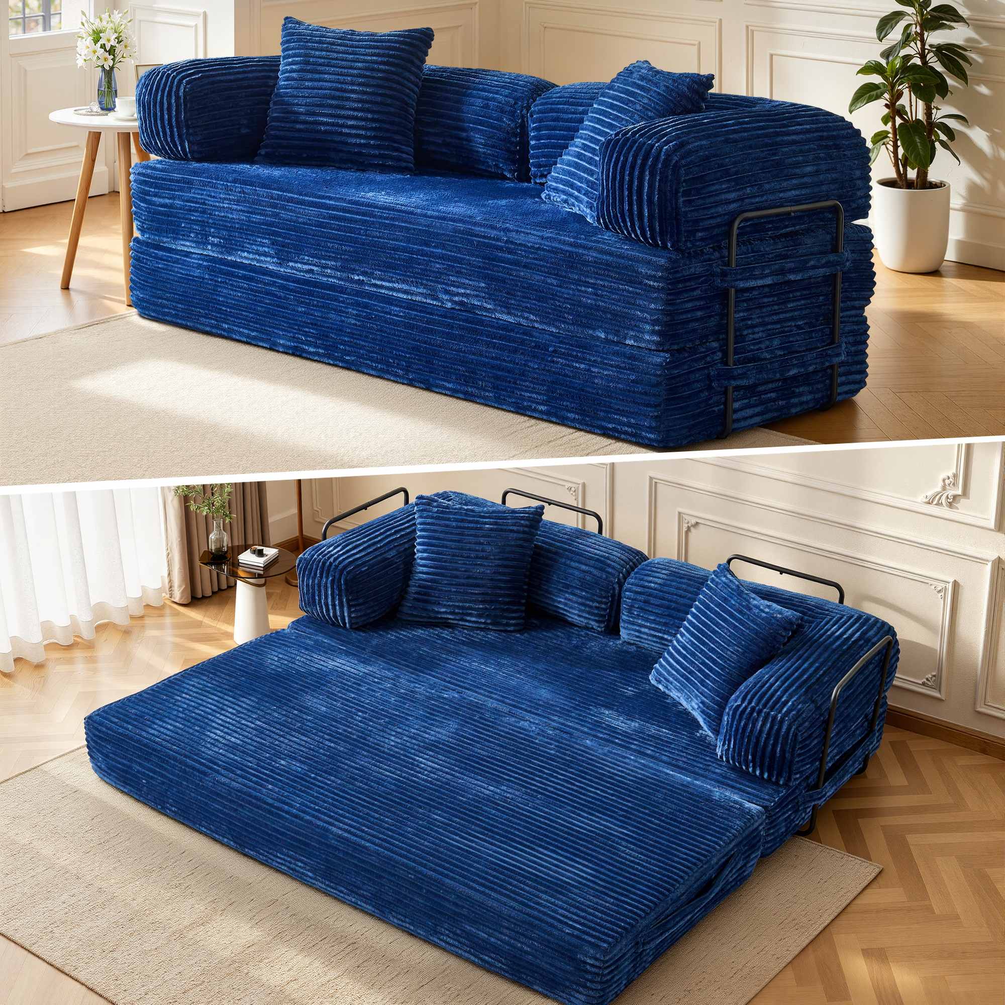 OVIOS 80" Convertible Modular Sofa Bed, view 5